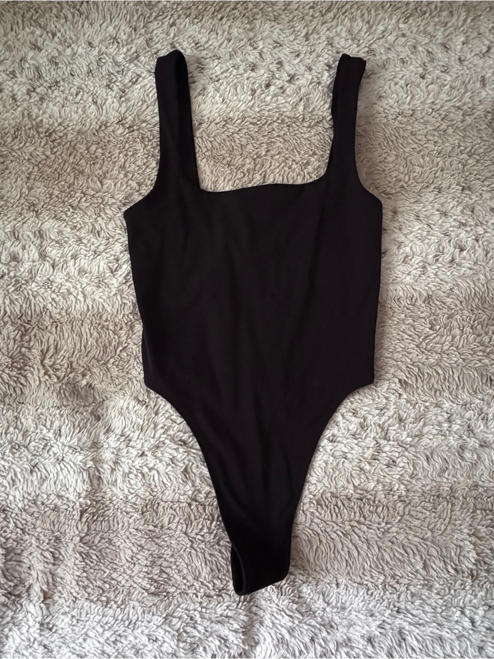 Garage Black Square-Neck Bodysuit